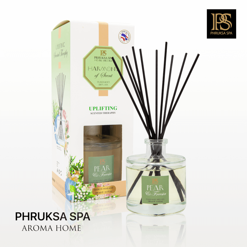 ก้านไม้หอมปรับอากาศ PHRUKSA SPA  ขนาด 180 มล.  กลิ่นแพร์ ฟรีเซีย_1